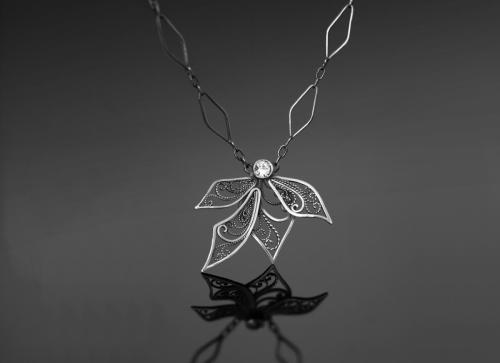 Silver 925, rock crystal