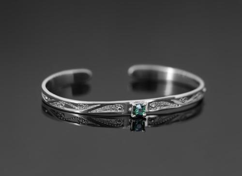 Silver 925, tourmaline
