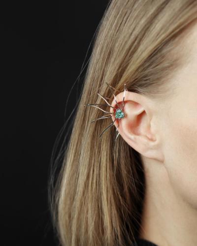 White gold 585, apatite