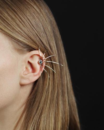 White gold 585, tanzanite