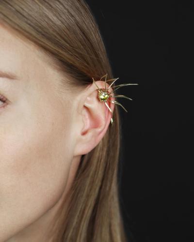 Yellow gold 585, chrysoberyl