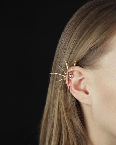 Yellow gold 585, spinel